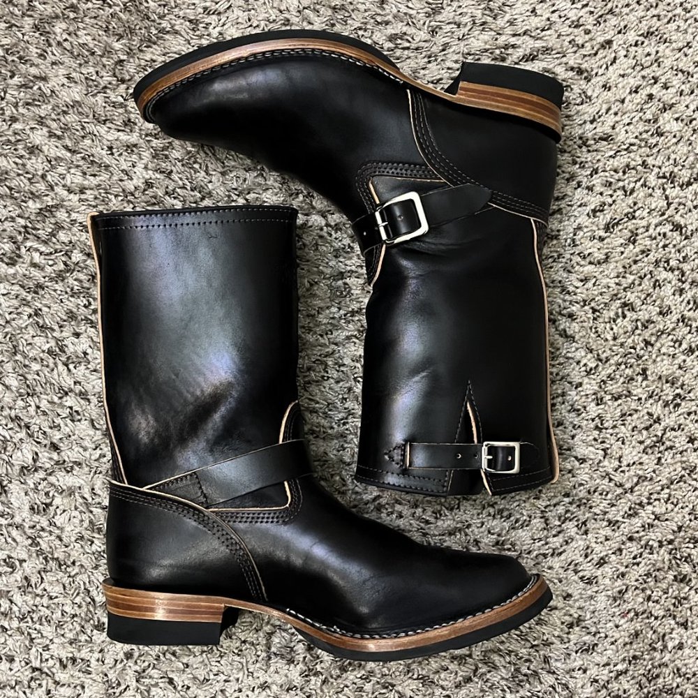Sold - Wesco Mister Lou 10" Black Horsehide Boots Size US Mens 10.5 EE - Picture 10 of 12